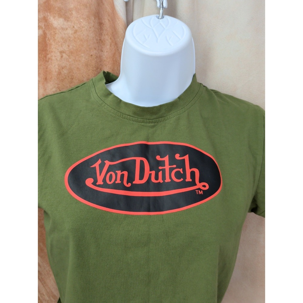 Von Dutch Crop T Shirt - Picture 2 of 4